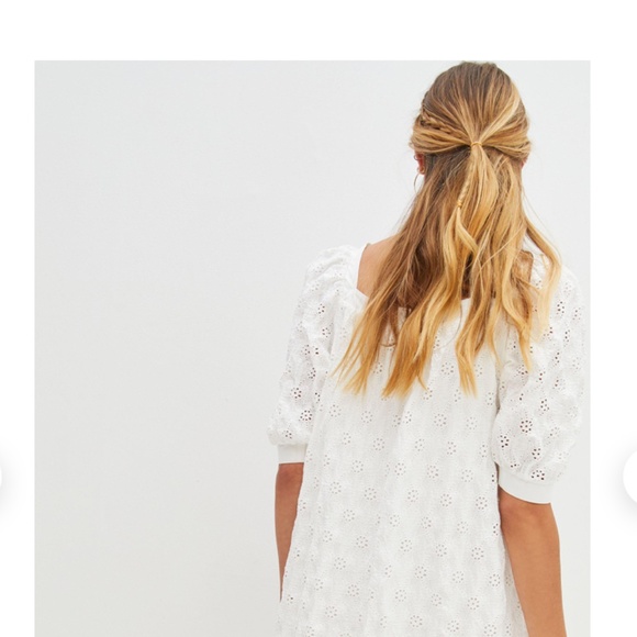 Anthropologie Maeve Eyelet Mini Dress Sz XS NWT - Picture 3 of 5